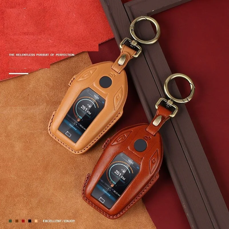 

Leather Key Case Cover Key Shell Remote Protector for BMW 5 7 series G11 G12 G30 G31 G32 i8 I12 I15 G01 X3 G02 X4 G05