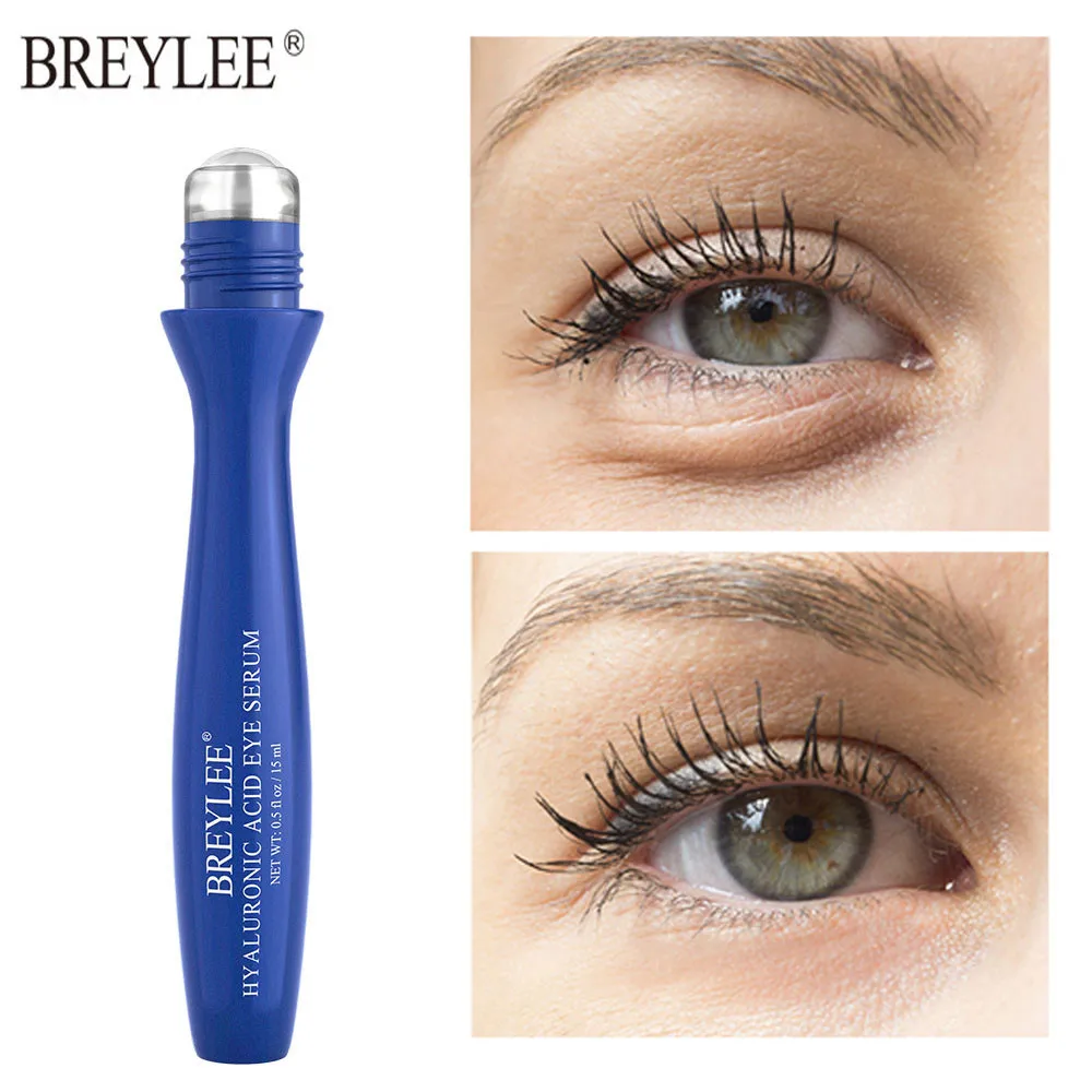 

BREYLEE Hyaluronic Acid Eye Serum Improve Eye Bag Anti-Puffiness Eye Roller Massage Cream Remove Fine Lines Moisturizing Dryness