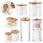 Органайзер для косметики, коробка для хранения ватных тампонов, органайзер для ювелирных изделий, двухслойная коробка для хранения ватных тампонов с крышкой