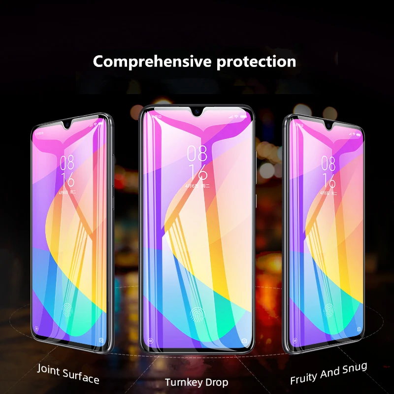 Защитное стекло закаленное 9D для Xiaomi CC9 Pro/A3/Redmi 7/7A/8/8A/Note 7/8T 3 шт.|Защитные стёкла и