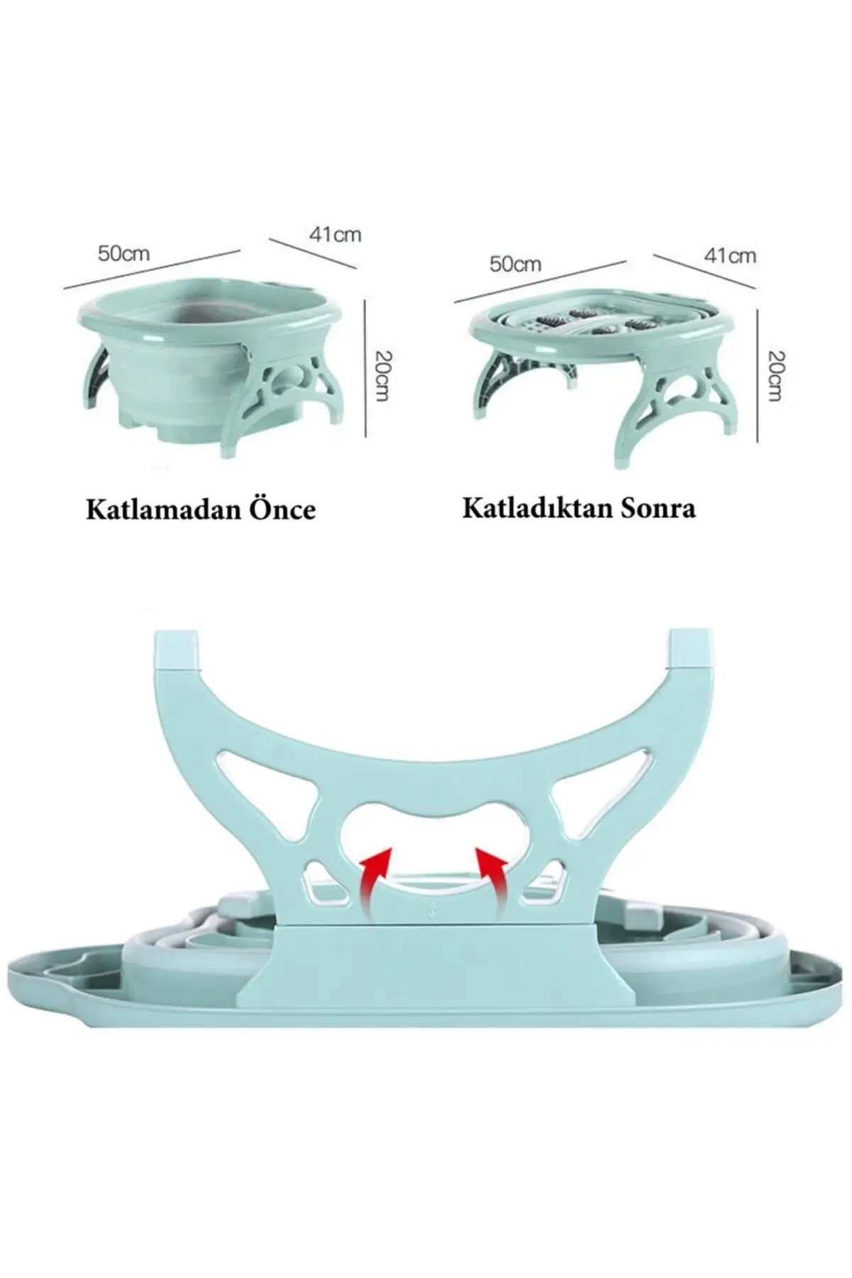 

Foldable Portable 4 Massage Bulk Tired Footbath Tub