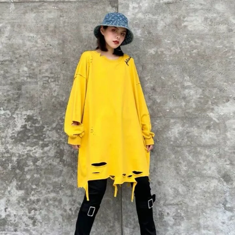

Korean Style Fashion Loose Bamboo Cotton blouses Plus size Long Sleeve Loose Streetwear Blouse