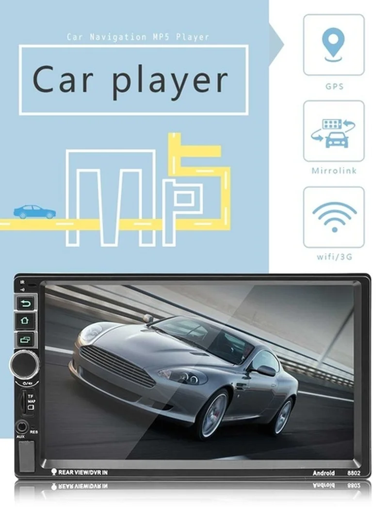 Четырехъядерный 7 &quotАвторадио Doppel 2 Din Android 1 3g wifi gps FM Bluetooth MP5 плеер Автомобильный
