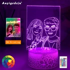 Прямая поставка, индивидуальный 3D ночник с USB-разъемом, ночная лампа сделай сам для свадьбы, рождественского подарка, праздничный светильник, фото с текстом на заказ