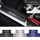 4 шт., защитные наклейки на дверные пороги Honda Fit Jazz HRV CRV Odyssey City Civic Inspire Accord