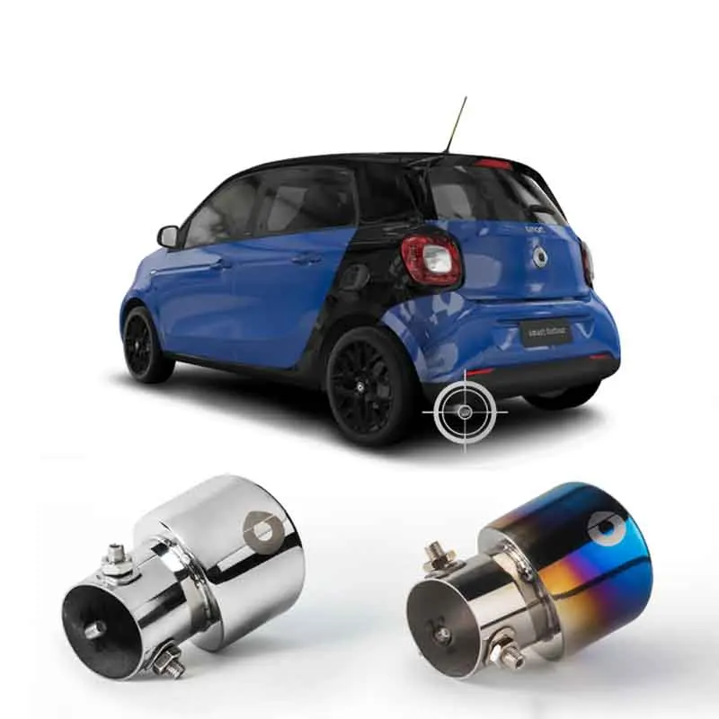 1 шт. задняя труба выхлопная для Smart 453 Fortwo Forfour глушитель ремонт нержавеющая сталь
