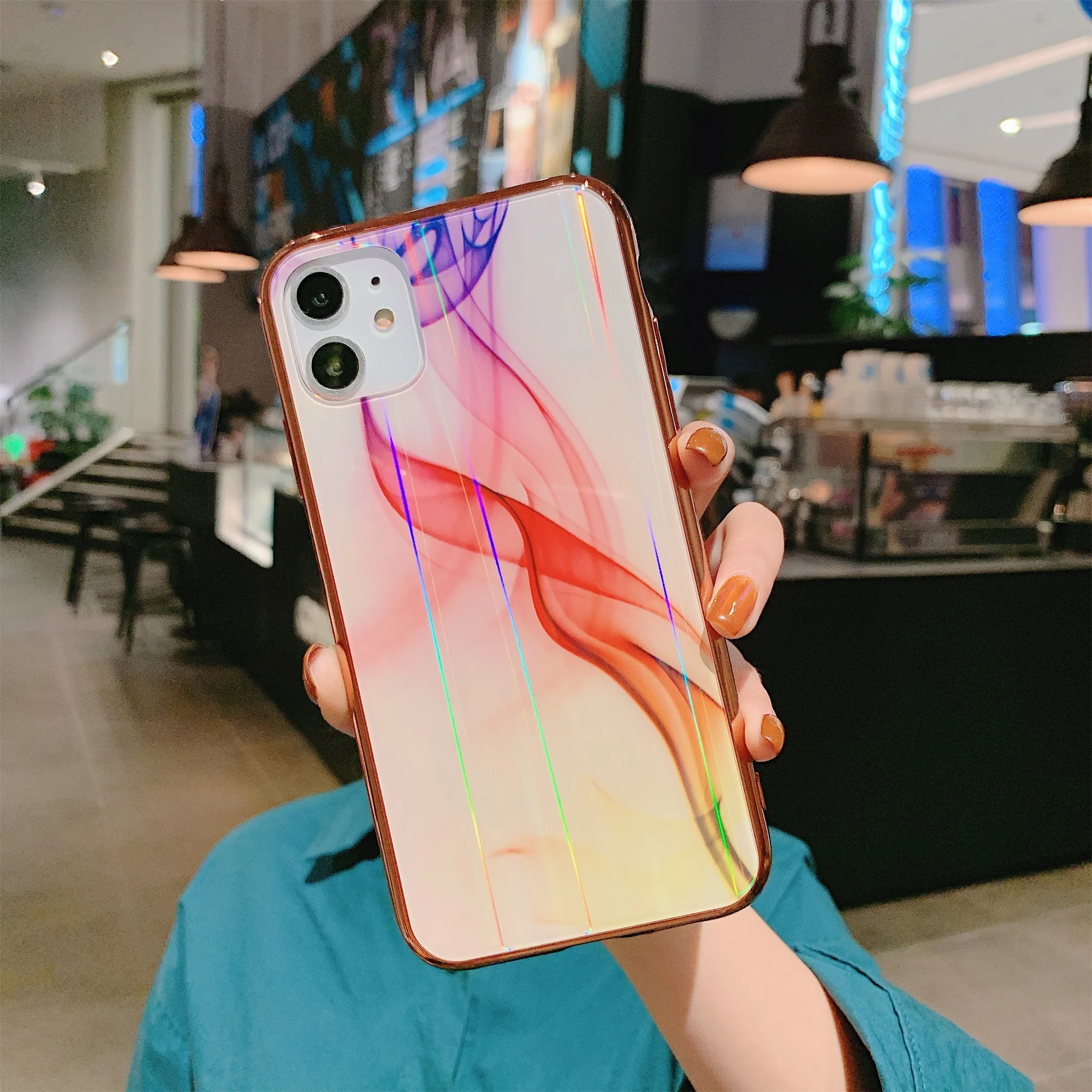 LISCN стеклянный защитный чехол для телефона iphone 7 Plus 8 6 11 pro Max X XR цветной Xs чехол| |