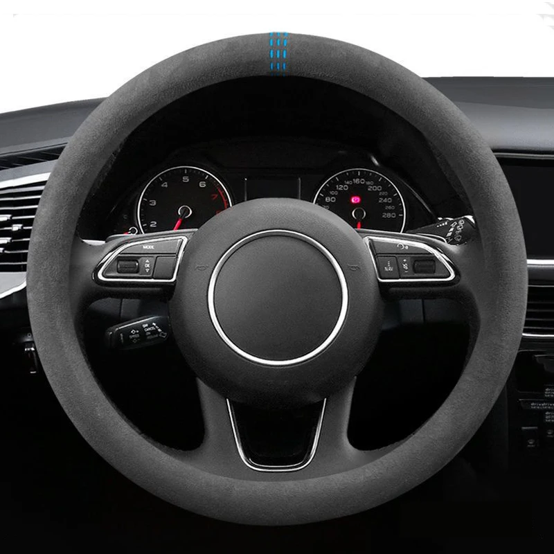 

Suede Leather Car Steering Wheel Cover Anti-Slip For Buick Regal Hideo Encore Lacrosse GL6 GL8 Excelle XT Verano Envision 38cm