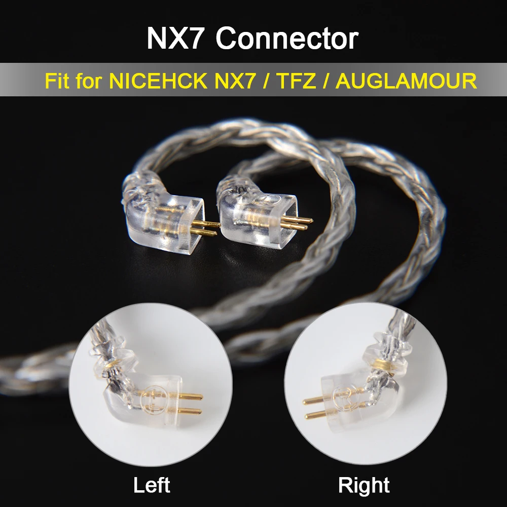NICEHCK C16 4 16 Core посеребренный кабель 3 5/2 5/4 мм разъем MMCX/2Pin/QDC/NX7 Pin для QDC C12 ZSX V90 TFZ NX7 Pro/DB3/F3/BL 03|Аксессуары