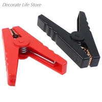 2pcslot 100a electrical crocodile alligator car battery micro insulated clips clamps connector 90mm for electric project