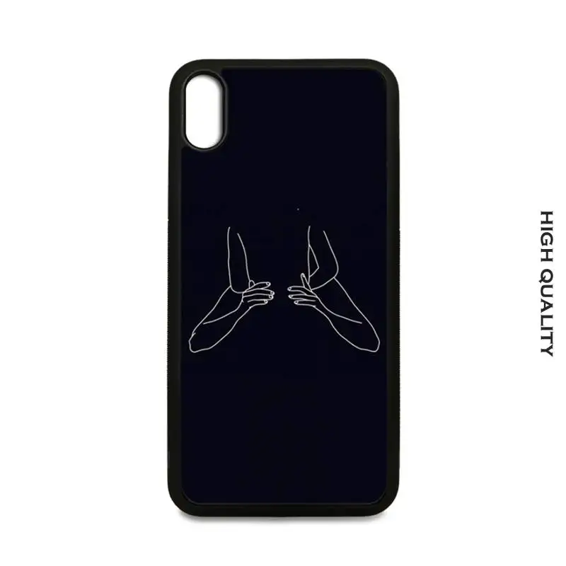 

Minimalist Line Sexy Abstract Soft TPU Hard PC Cell Phone Case For IPhone 12 11 Pro Max Xs X Xr 7 8 6 6s Plus Se 2020 Cover