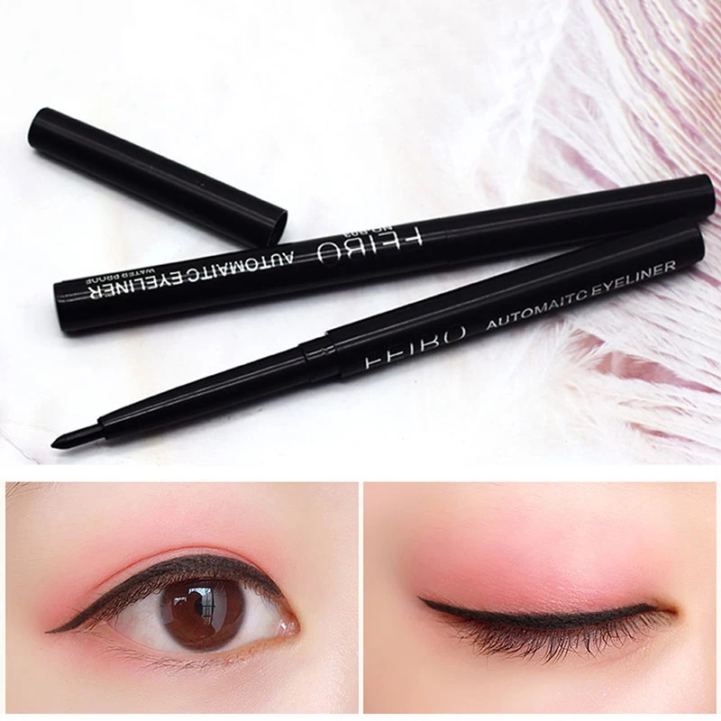 

Lazy Makeup Eyeliner Pen Black Automatic Sweatproof Waterproof Eye Liner Non-marking Liner Pencil Eyes Makeup Tool TSLM2