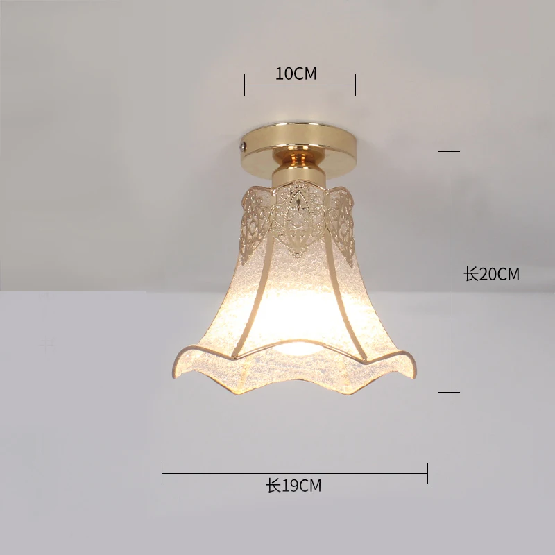 Ceiling lights Minimalist Retro Ceiling Lamp Glass E27 industrial decor lamps for living room Home Lighting Lustre Luminaria - Цвет корпуса: 2