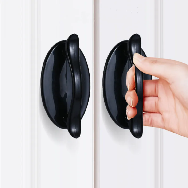 1pcs Modern minimalist handle Door and Window Adhesive Auxiliary Handle Kitchen Cupboard Door Pulls Drawer Knobs Home Decoration