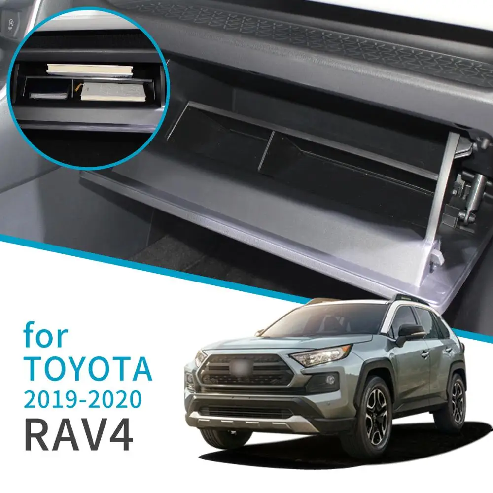 Автомобильный ящик для перчаток Toyota RAV4 2019 2020 RAV 4 контейнер с интервалами хранения