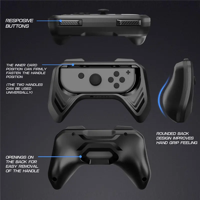 Mumba Grip для nintendo Switch Joy-Con, 2-Pack Switch джойстик для nintendo Switch Joy-Con(черный