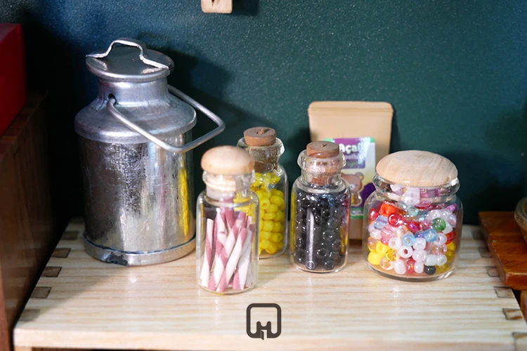 Миниатюрный Кукольный домик Candy Jar дом кухонные аксессуары мини стеклянный