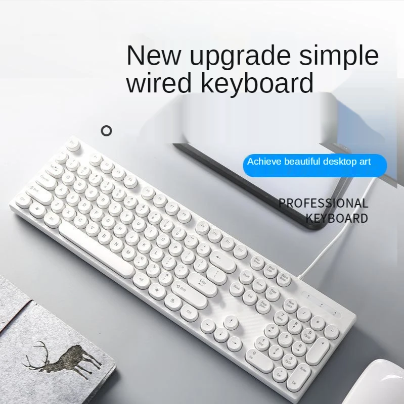 USB-клавиатура для ноутбука легкая и бесшумная проводная водонепроницаемая в