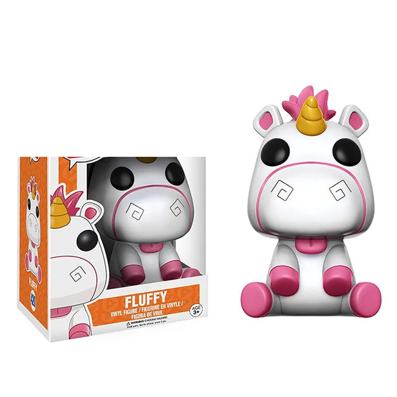 Funko Гадкий я Миньоны Единорог пушистый Виниловая фигурка brinquedos Коллекция Модель
