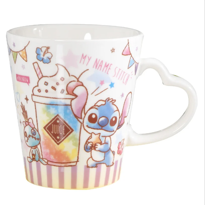 

250ML Cartoon Ceramic Cup Love Couple Milk Coffee Water Mug Office Home Drinkware Children Cups Gifts