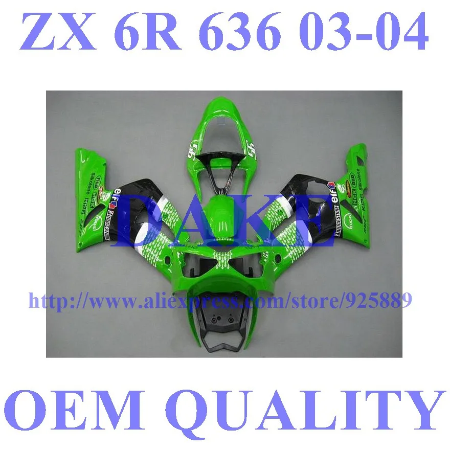 

Tim Fairing Kit FOR KAWASAKI NINJA ZX 6R 636 03 04 ZX-6R ZX6R 2003 2004 ZX 6R 03 04 Fairings Compression Mold Y712