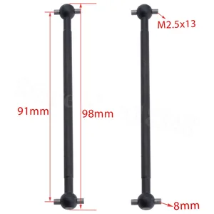 Стальной металлический приводной вал Dogbone для RC 110 Electric Himoto E10XT E10XTL Katana Truggy, запчасти для замены 31606, 2 шт.