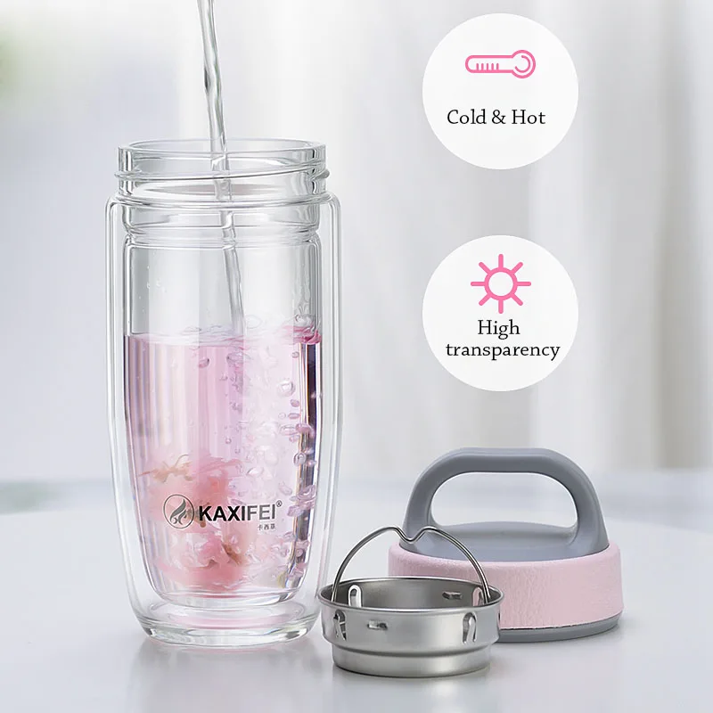Curge BPA Free tea Infuser спортивная бутылка стеклянная для туристического похода