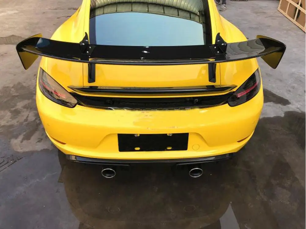 Автомобильный задний спойлер для багажника губа крыло спортивный стиль Porsche 981 718