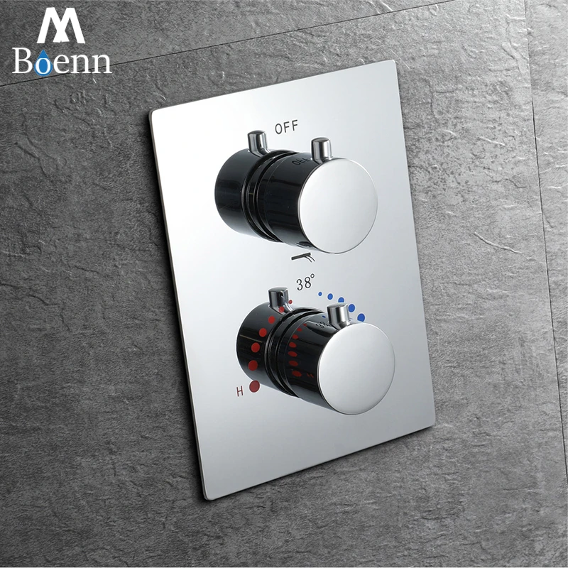 Термостатические Смесители для душа латунный Скрытый кран с 3 режимами работы 2