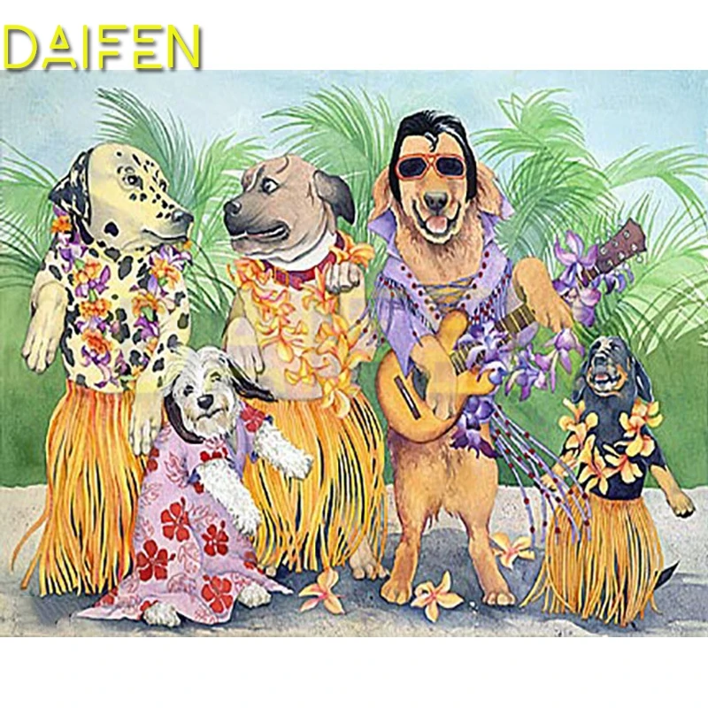 Полная круглая алмазная живопись вышивка крестиком танец хула полная квадратная