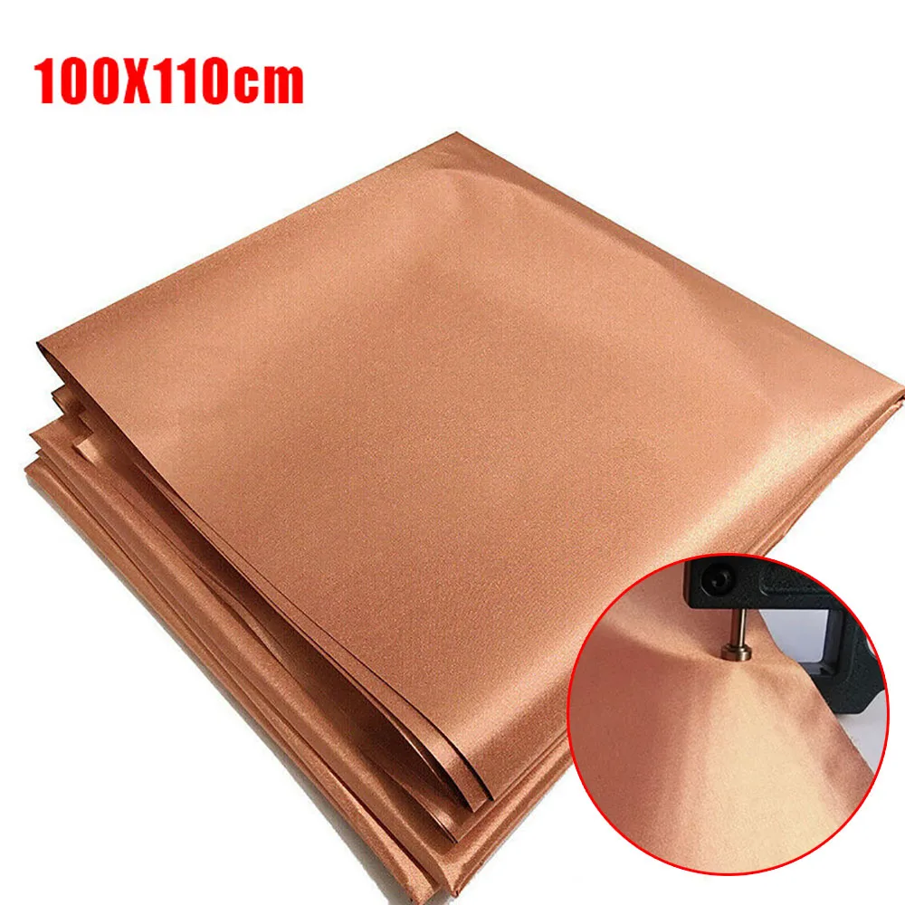 1x100*110 см Антимагнитная ткань 1 м EMF медная экранирующая Блокировка RFID радиация Singal