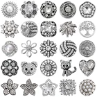 Ювелирные изделия, металлические, со стразами, 18 мм, 5 шт.лот