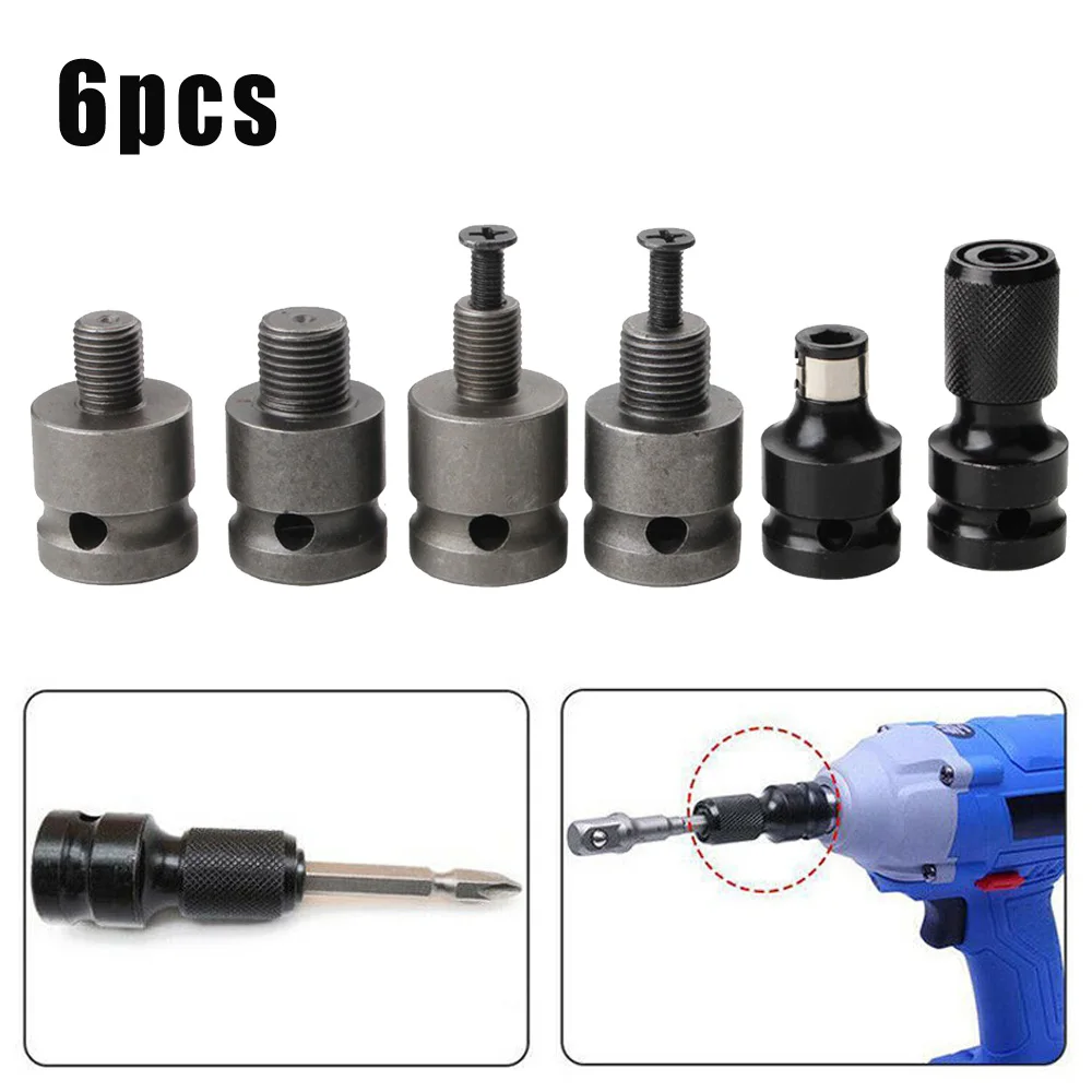 

Electric Socket Wrench Adapter Converter 1/2in To 1/4in Telescopic Drill Chuck Socket Adapter///////