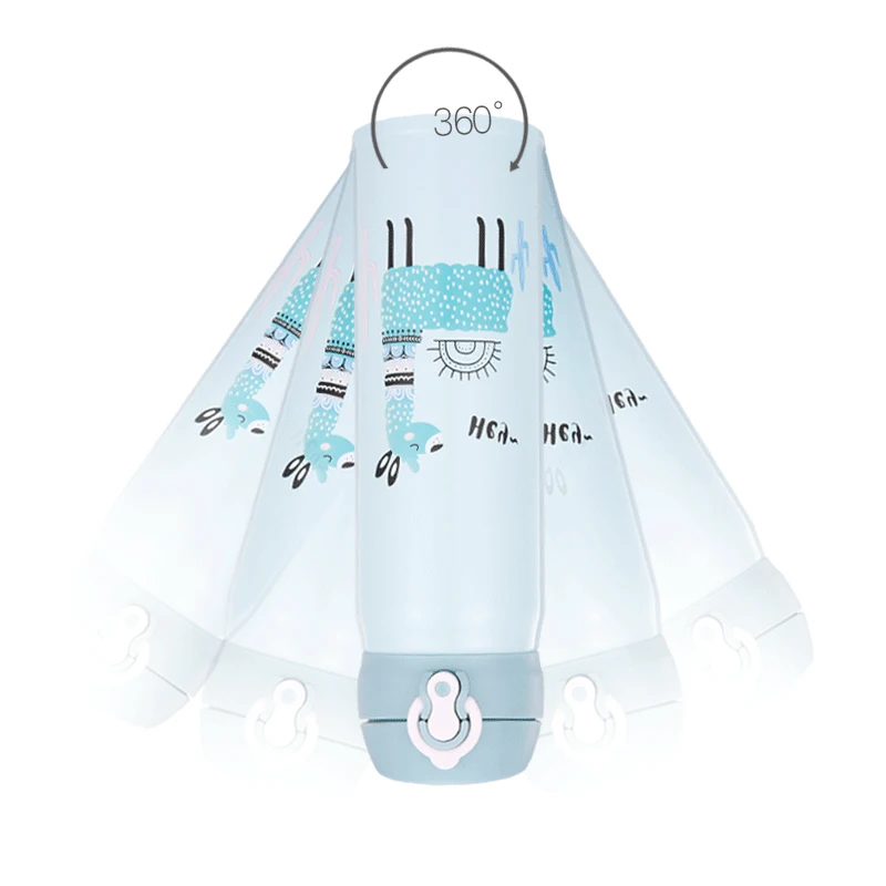 Термос с мультяшной альпакой 500/350 мл портативная Милая Изолированная чашка из