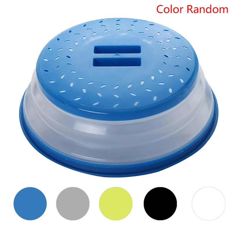 

1Pc Foldable Microwave Food Cover Fresh-Keeping Reusable Splash-Proof Clear Refrigerator Preservation Lid Kitchen Accessories
