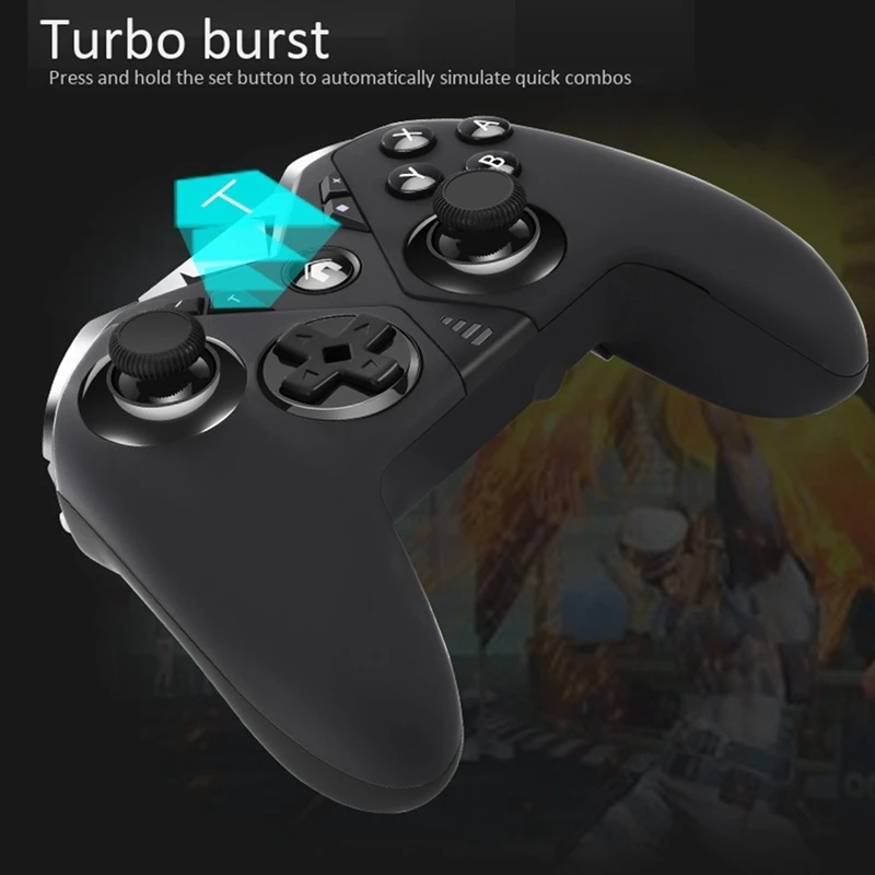 

Wireless Gamepad Bluetooth Game Controller for PC/Switch/Android Phones 6-Axis Somatosensory 650Mah