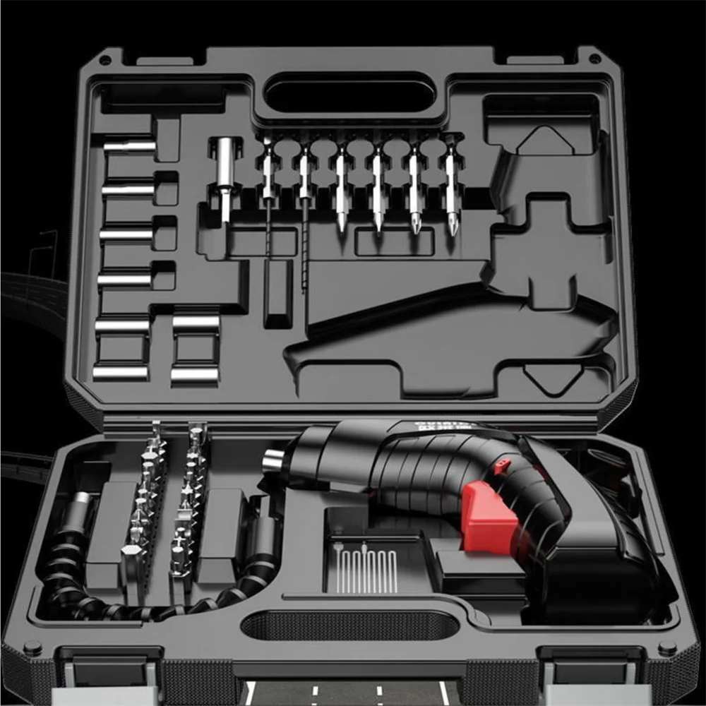 

Screwdriver set, screw multifunctional hand drill, with positive and negative electric driver, metal wall plate