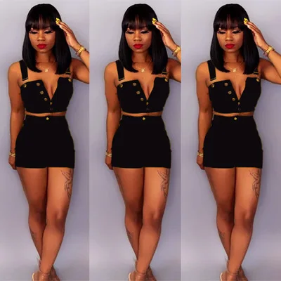 Новинка 2019 Женский Летний джинсовый спортивный костюм повседневный на пуговицах