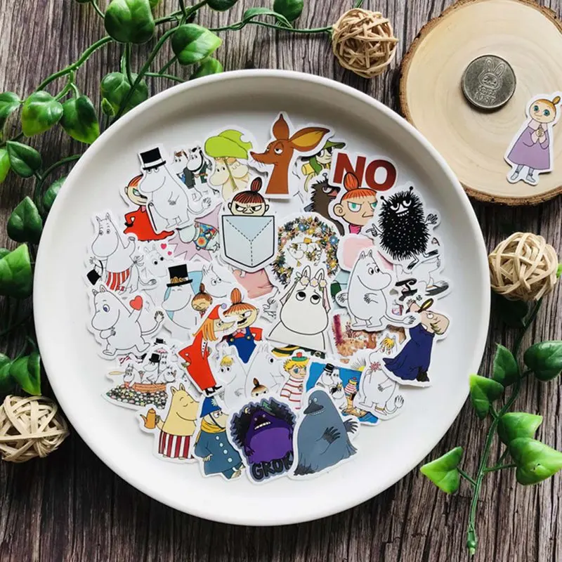 40 шт./компл. с мультяшным бегемотом комплект в виде милого героя аниме детского