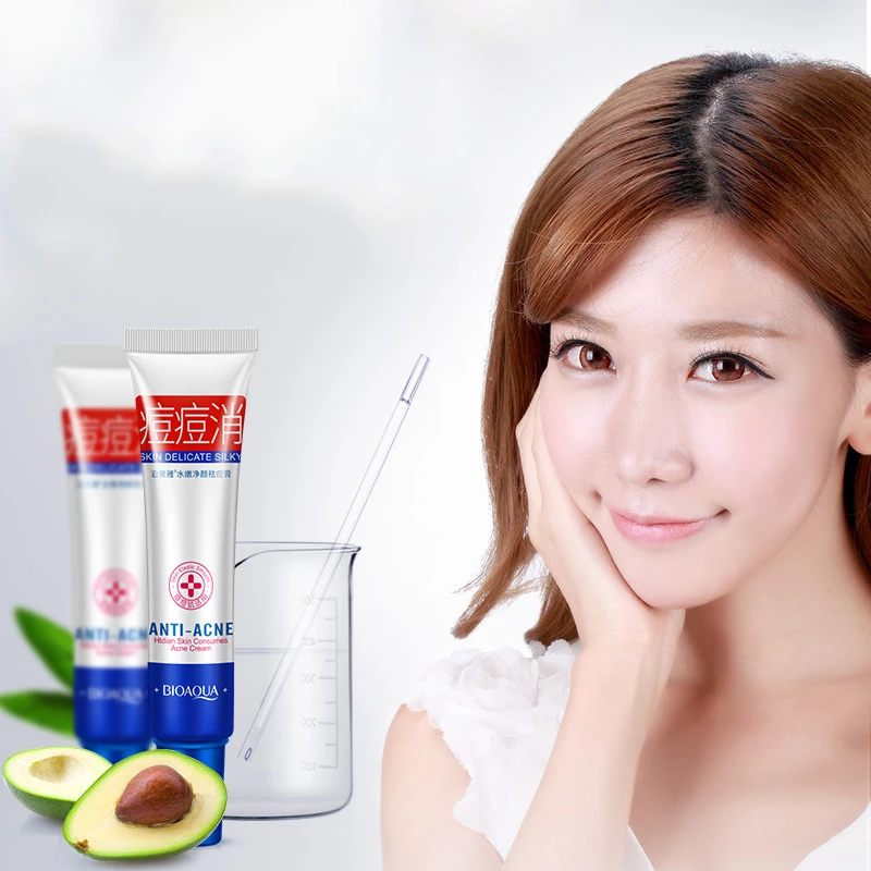 30g BIOAQUA Acne Cream Moisturizing Oil Control Fade Marks Mild Non-irritating Face Care Skin |