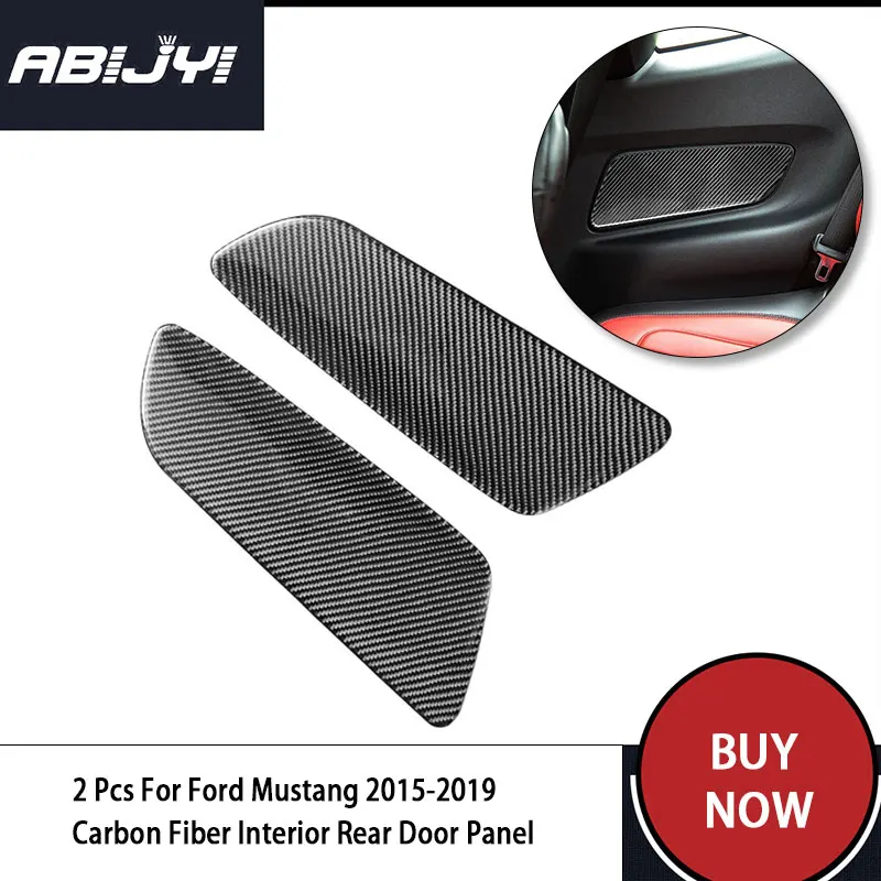 

2 шт., автомобильные наклейки из углеродного волокна для Ford Mustang 2015-2019
