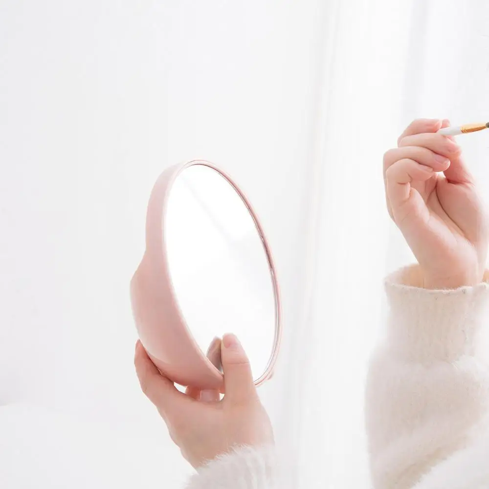 1 шт. круглое косметическое зеркало настольное маленькое простое студенческое
