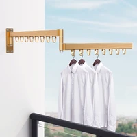 wall mounted folding clothes rod outdoor balcony multi function clothes hanger invisible hanger retractable clothes hanger