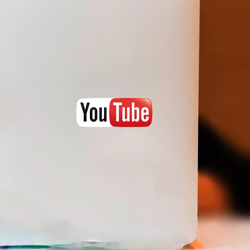 

Youtube Car Stickers Decals Pegatinas Skateboard Pitcher Guitar Journal Decorate DIY Motorcycle Off-road Laptop PVC Vinyl