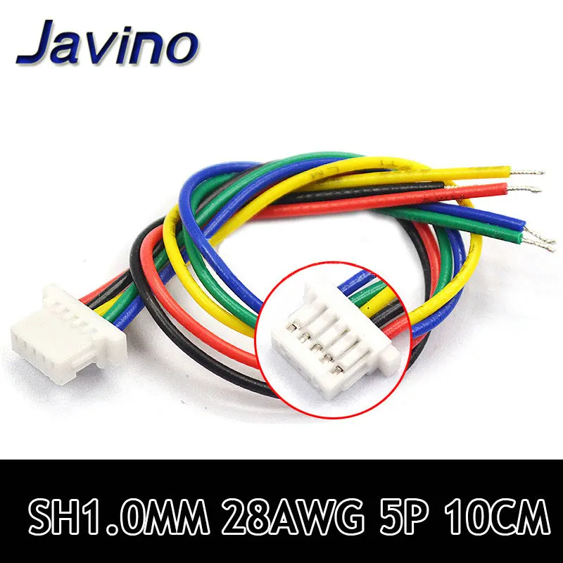 5 шт. проводной кабель SH1.0 JST 2/3/4/5/6/7/8/9/10 DIY электронная линия одноконтактная