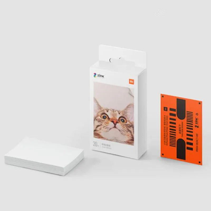 Оригинальный Карманный принтер XIAOMI ZINK самоклеящаяся фотобумага 20/50 листов для