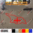 Флаг страны Джорджия карта контур наклейка силуэт стикер автомобиля винил без bkgrd