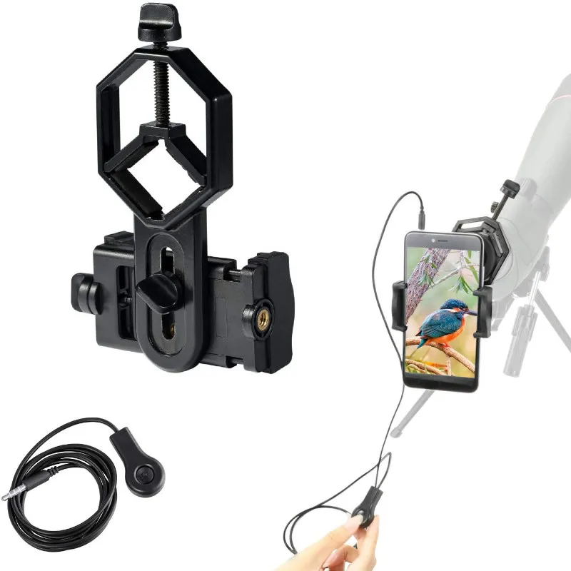 Универсальный держатель для микроскопа телескопа камеры с клавишами телефона