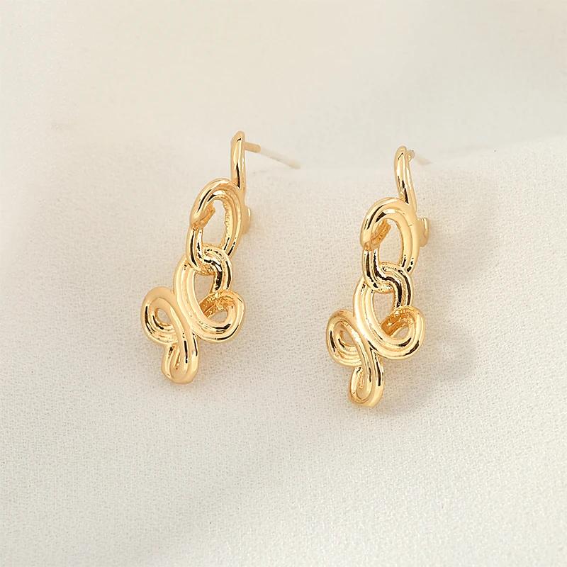 Серьги-гвоздики из серебра 925 пробы с медным покрытием | Украшения и аксессуары