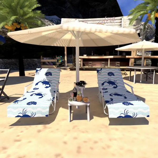 Шезлонг из микрофибры с принтом пляжное покрывало для отдыха сада бассейна